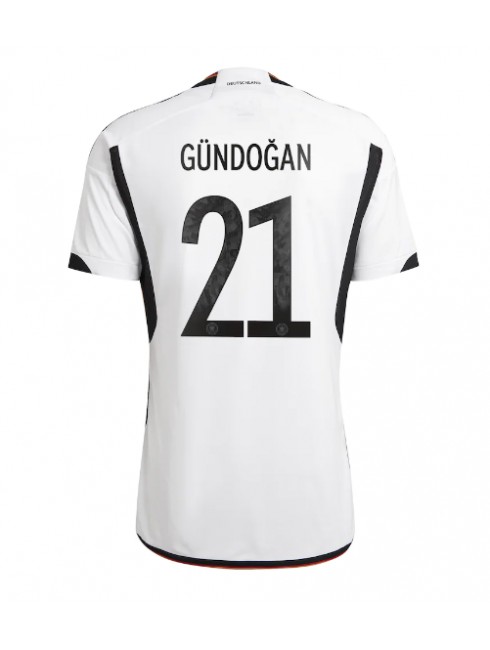 Moški Nogometna dresi replika Nemčija Ilkay Gundogan #21 Domači SP 2022 Kratek rokav